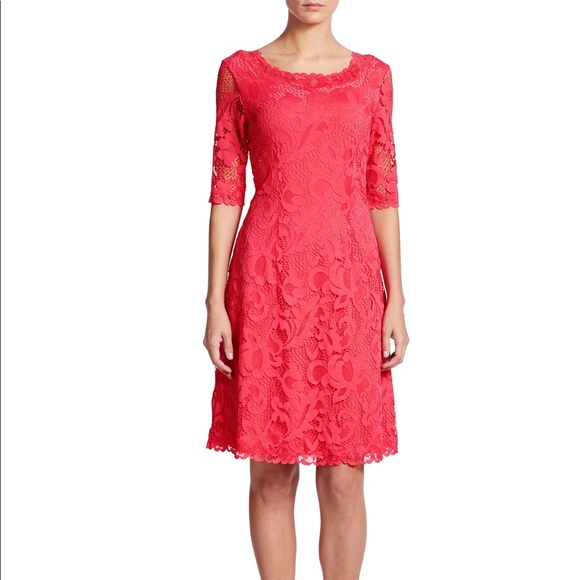 Josie Natori Stretch Lace Dress - Picture 1 of 8